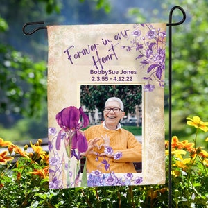 Personalized Memorial Garden Flag, Memorial Flag, In Memory Memorial Flag, Sympathy Gift, Cemetery Decoration, Funeral Gift Memorial Gift