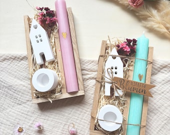 A gift "instead of flowers" – Handmade gift for colleagues, friends & family, candle set, small gift, gift idea