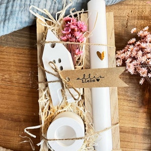 Gift set as a small souvenir Raysin Thank you Candles Scandi decoration woman girlfriend birthday Gift Mother's Day Alles Liebe