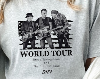 Camisa de concierto de verano de Bruce Springsteen, regalo de camiseta musical Born in the USA, camiseta del festival de Bruce Springsteen, camiseta cómoda de Springsteen