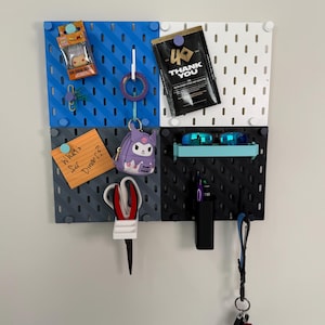 Mini SKÅDIS Pegboard Organizer: 3D Printed IKEA Hack with Suction & Command Mounts