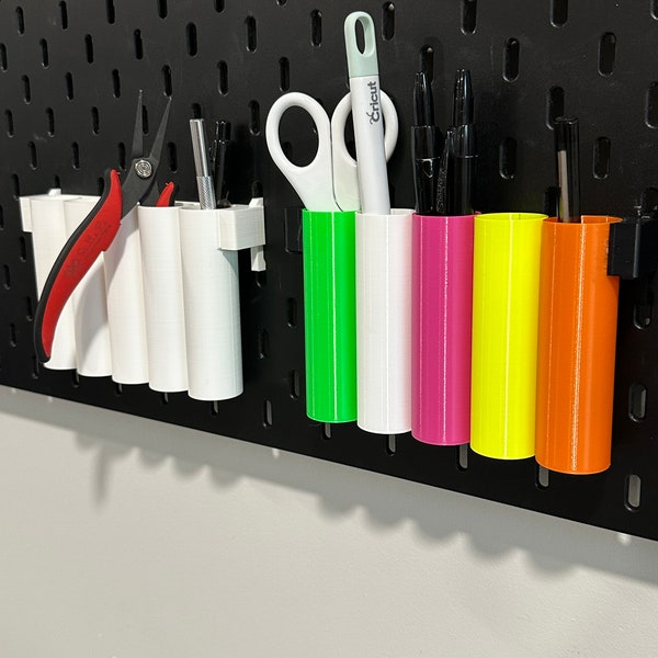 Tube Style Pencil Holder for IKEA SKADIS and RASKOG utility cart