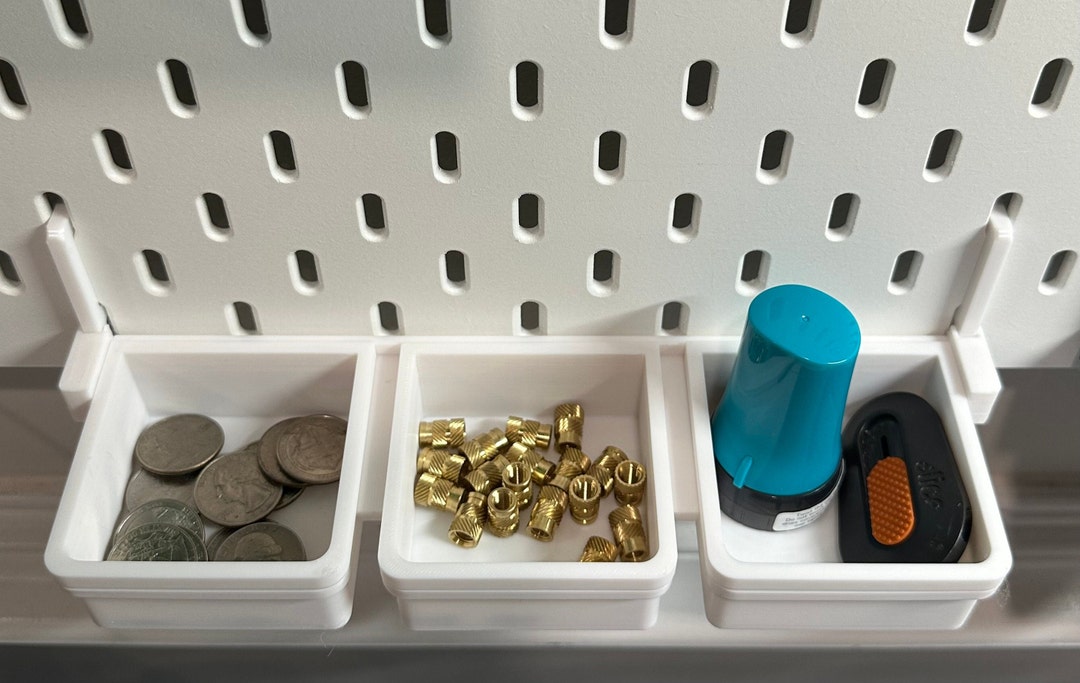 IKEA SKADIS and RASKOG Removable Bins set of 3 Bins Etsy