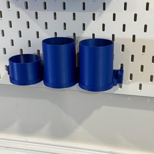 Magnetic Snap On Storage Cups – Compatible With IKEA SKÅDIS & RÅSKOG