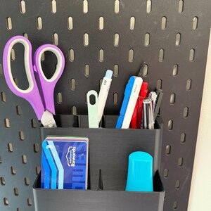 Organizador de estantes multinivel IKEA SKÅDIS - Organizador escalonado impreso en 3D para paneles perforados y carros - Manualidades y costura - Más de 30 colores imagen 5