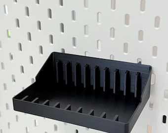 Game Case Holder for IKEA SKÅDIS Pegboard - 3D Printed Wall Display for Small Game Cartridge Cases - 30+ Colors