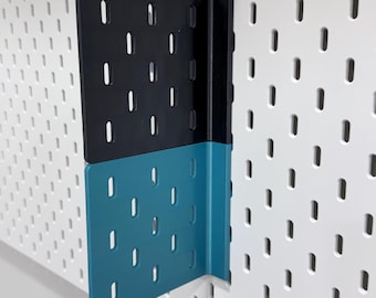 Extensión de panel perforado perpendicular SKÅDIS Wing para IKEA SKÅDIS - Panel lateral adicional de 90 grados - Sin herrajes - Pequeño Mediano Grande