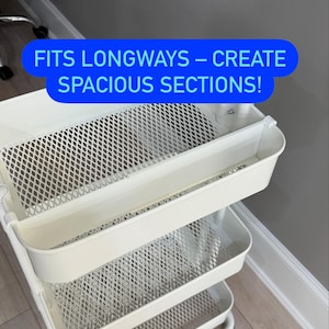 Adjustable Cart Dividers – Fits IKEA RÅSKOG, Lexington Simply Tidy, & RÅSHULT Carts