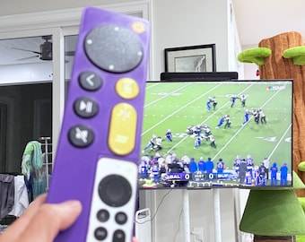 Oversized Apple TV Siri Remote Case - Fidget Buttons - 3D Printed Custom Cover - Gen 3 Compatible - 30+ Colors