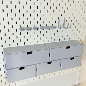 IKEA SKÅDIS Pegboard Drawers Modular Stackable Storage Organizer