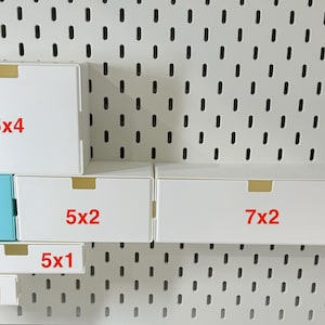 IKEA SKÅDIS Pegboard Drawers Modular Stackable Storage Organizer