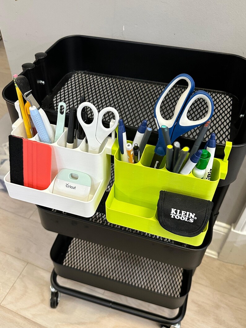 Organizador de estantes multinivel IKEA SKÅDIS - Organizador escalonado impreso en 3D para paneles perforados y carros - Manualidades y costura - Más de 30 colores imagen 10