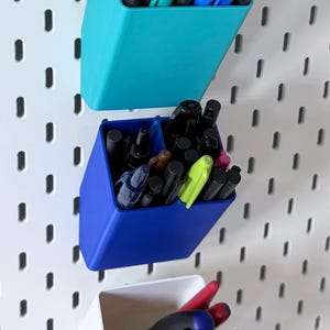 Slanted Pencil Container for IKEA SKÅDIS – Multiple Options Available, 30+ Colors