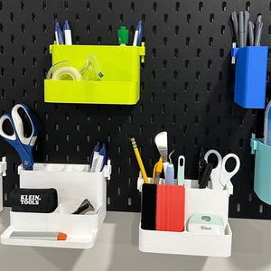 Organizador de estantes multinivel IKEA SKÅDIS - Organizador escalonado impreso en 3D para paneles perforados y carros - Manualidades y costura - Más de 30 colores imagen 6