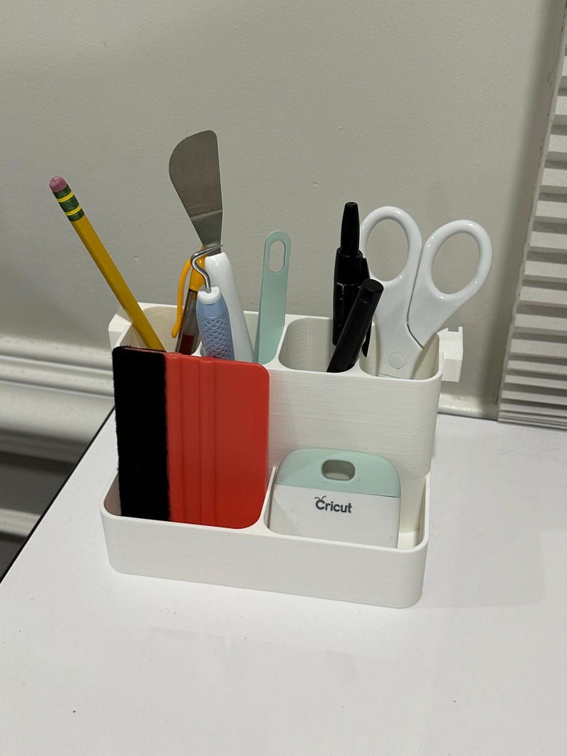 Organizador de estantes multinivel IKEA SKÅDIS - Organizador escalonado impreso en 3D para paneles perforados y carros - Manualidades y costura - Más de 30 colores imagen 7