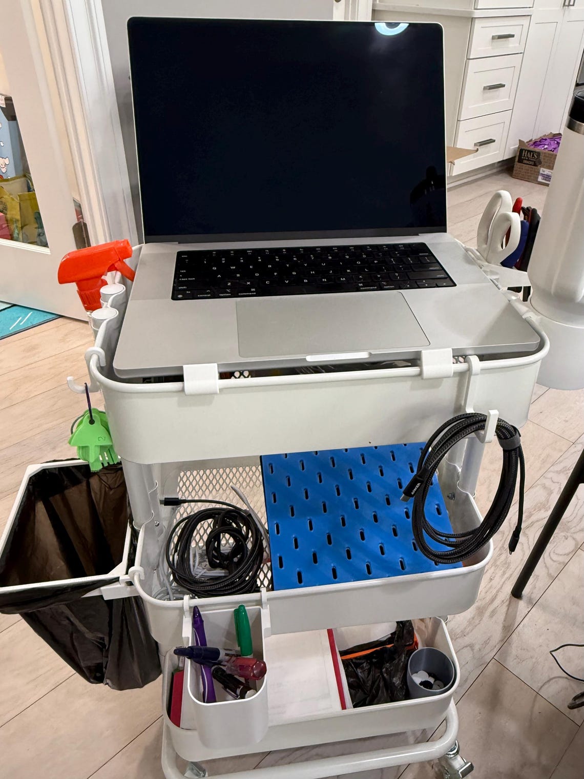 RÅSKOG Laptop Cart Shelf - 3D Printed PETG Clip-on Stand for IKEA ...