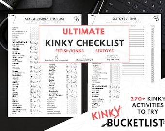 Ultimative Kinky Bucketlist + SEXTOY Wunsch/Einkaufsliste 270+ [LARGE]