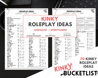 Kinky Roleplay Ideas – Checklist and Storycards (Digital Download)
