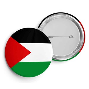 Palestine Flag Button Pin Badge, Palestine Flag Pin, Palestine Pin, Free Palestine Pin, Hat Pin, Freedom Pin, Lapel pin, Palestine 44MM