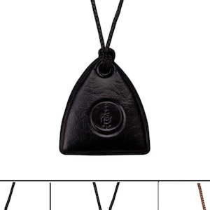 Jawshan Necklace, Leather Amulet, Talisman bag, Amulet Holder, Leather Amulet Taweez, Islamic Pendant, Islamic Car Hanging 3.5x4cm
