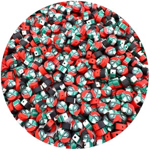 Palestine Flag Polymer Clay Fimo Beads, Palestine, Palestinian Owned Shop, Palestinian Flag Charm, Free Gaza, Palestine Business Proceeds