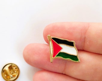 Palestine Flag Pin, Palestine Flag Ribbon Pin, Palestine Clothing Pin, Palestine Maps Pins, Palestine Flag Enamel Pins, Palestine Jewelery