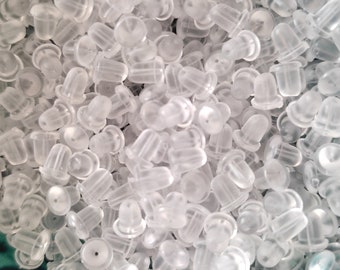Rubber Earring Back, Rubber Earring Stops, Silicone Butterfly Backs, Hypoallergenic Silicone Ear Nut Earring Hook Findings, Earring Stoppers