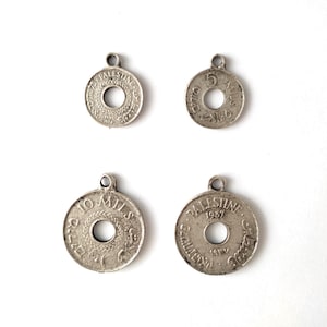 Palestine Coin Pendant, Palestine British Mandate Charms, Palestine Fundraiser, Palestine Map Charms Free Palestine, Vintage Coin Pendant