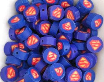 Superheld polymeerkleikralen, combopakket gamerkralen, videogamekralen, benodigdheden voor het maken van sieraden, superheldenkleikralen, karakterkraal