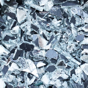 Crushed mirror glass for resin art, Broken glass for art, Epoxy Resin Supplies, Broken Glass Pieces for Art, Glass for Mosaics, Vase Filler