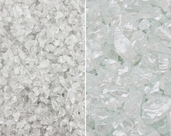 Pearlized Crushed Glass for Resin, Epoxy Resin Supplies, Broken Glass Pieces for Art, Glass for Mosaics, Resin Embellishment, Glass Crystals