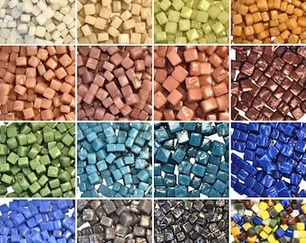 Mosaic Glass Pieces, Tiny Mosaic Tiles, Square Glass Tiles, Mini Glass Tiles, Small Turkish Tiles, Mosaic Art Projects, Mosaic Supplies 7 mm
