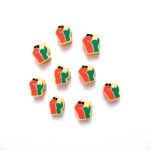 Palestine Resistance Polymer Clay Beads, Power Fist Bead, Stand With Palestine, Palestine Gift, Support Palestine, Stand With Palestine