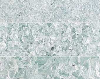 Clear Crushed Glass for Resin, Epoxy Resin Supplies, Broken Glass Pieces for Art, Glass for Mosaics, Resin Embellishment, Glass Crystals