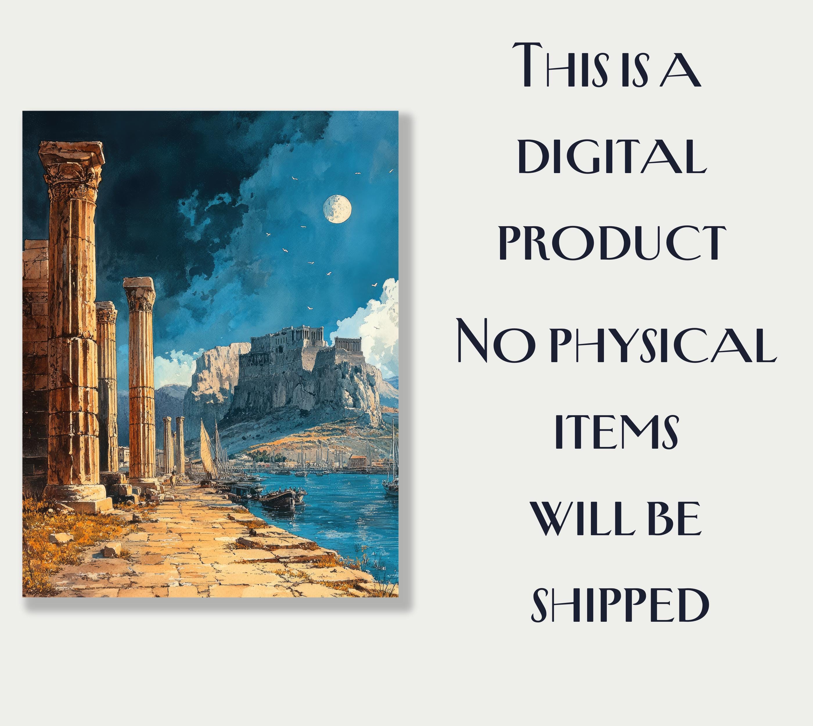 70 Ancient Greece Junk Journal Kit, Vintage Greek Architecture Ephemera ...