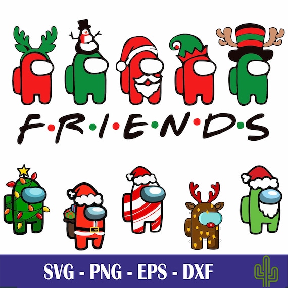 Cartoon Among Us Character Christmas Hats Hats Christmas Among Us