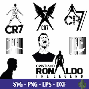 Cristiano Ronaldo Svg /Al nassr Svg / Cr7 Svg /Ronaldo Silhouette/ Ronaldo Clipart /Goat