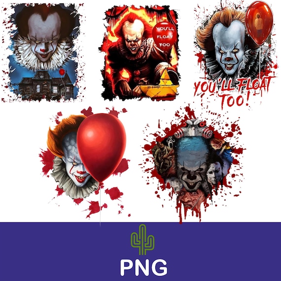 You'll Float Too Png| It Pennywise Png| Bundle Layered Item| Horror characters Png| Friends Png| Penny Wise Png| Halloween Png