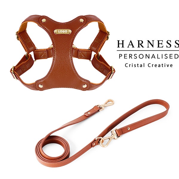 Leather Dog Harness Etsy UK