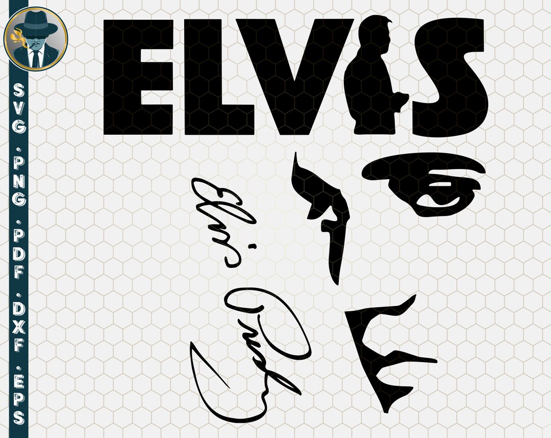 Elvis Svg, Elvis Silhouette Cut Files, Elvis Cricut, Elvis Cutting ...