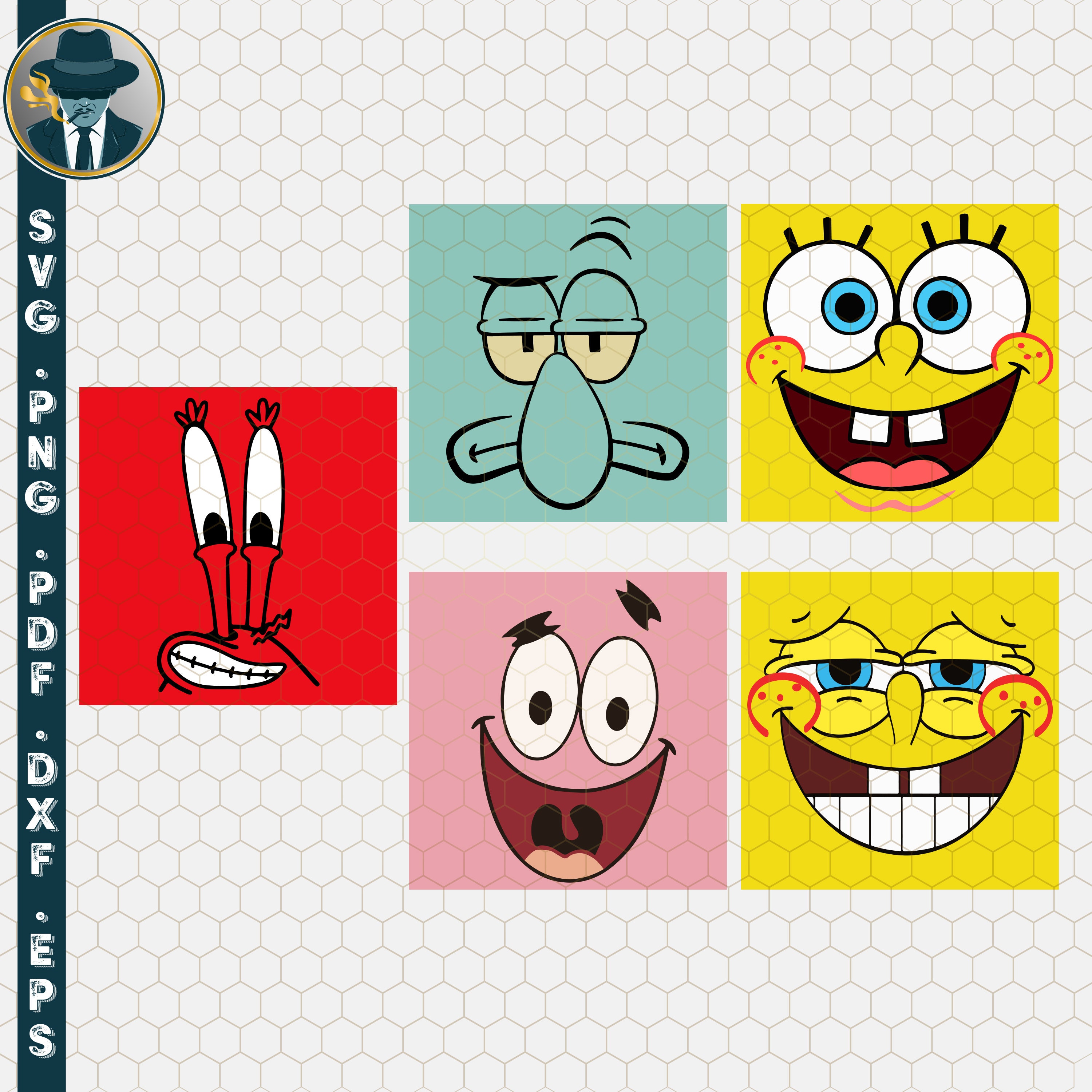 Spongebob Svg, Spongebob Sad Svg, Bob Svg, Cartoon Svg, Ai E