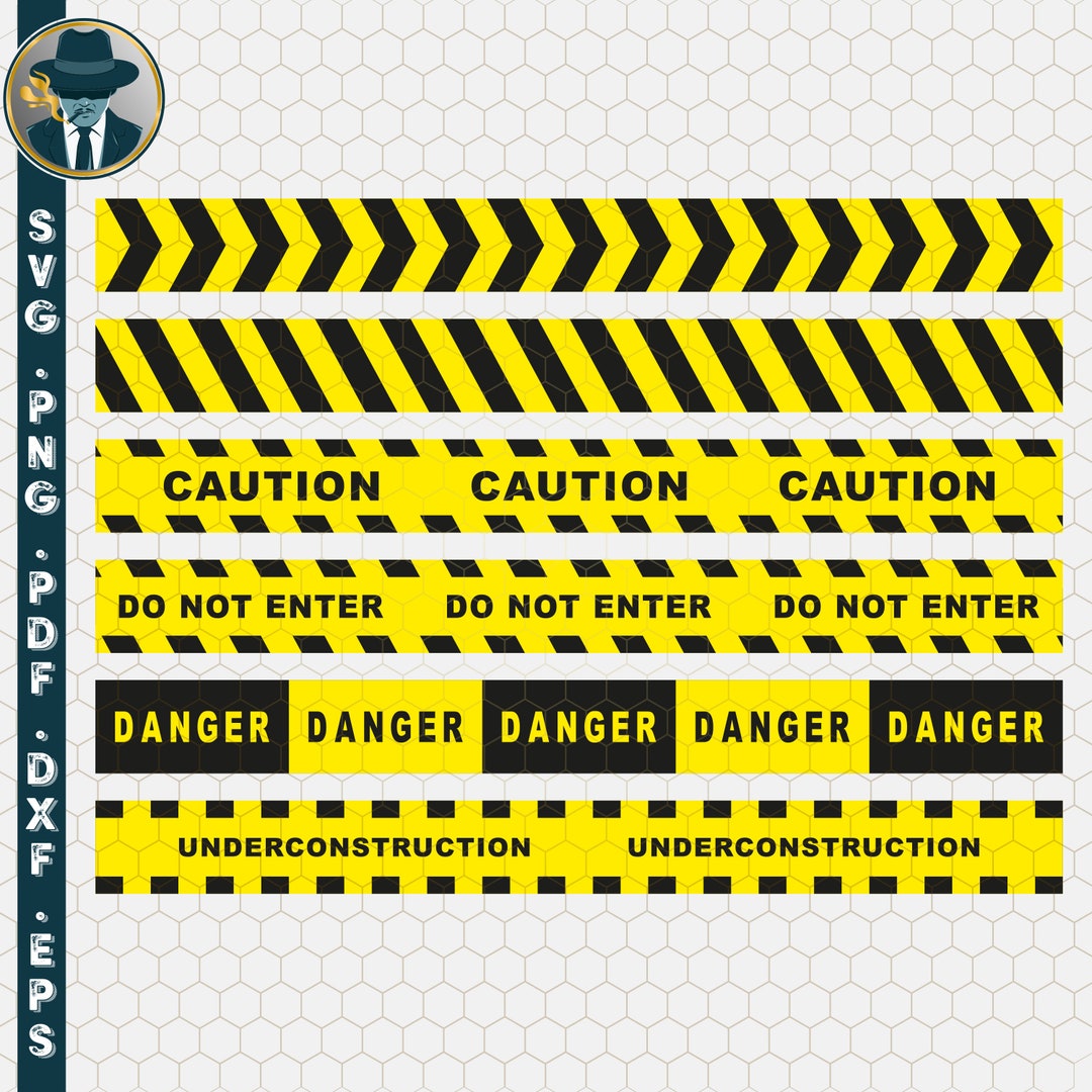 Caution Tape Svg, Caution Svg, Warning Svg, Crime Scene Svg, Crime Tape