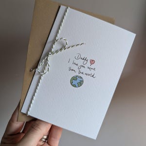 Biglietto d'auguri fatto a mano per la festa del papà - Papà