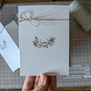 Handmade Botanical Watercolour Husband Greetings Card