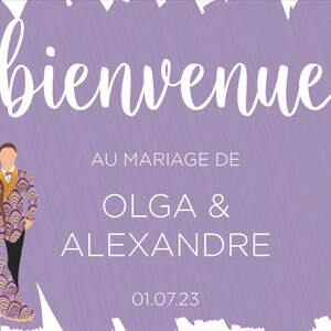 Panneau de bienvenue événement sur-mesure Personnalisez votre panneau pour vos événements mariage, baptême, anniversaire, gender reveal image 8