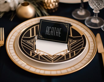 Set of 50+ GATSBY place cards - Place your wedding guests