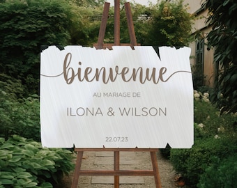 Wedding welcome sign plexiglass COLOR GLASS | Several panel colors available