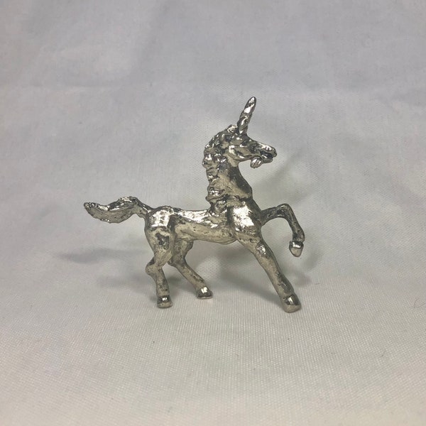 Pewter Unicorn Figurine Etsy
