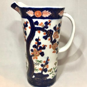 Japanese Aoki Brothers Company Arita Imari Porcelain Pitcher