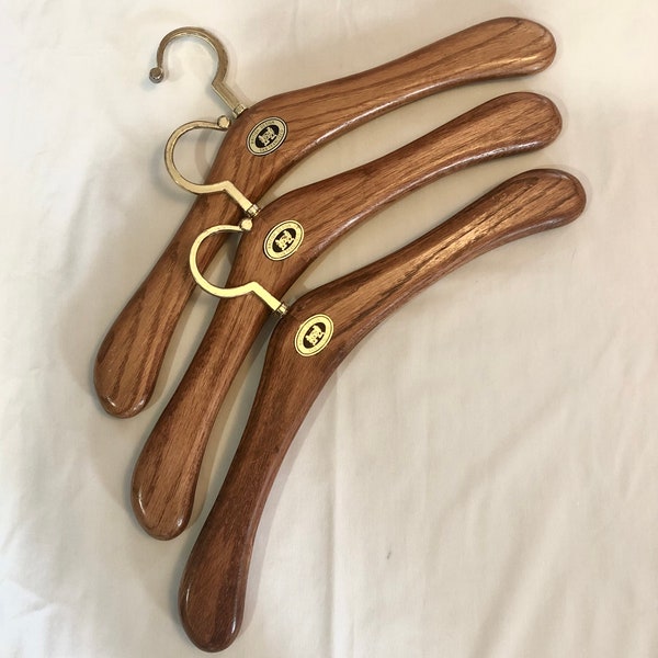 Wooden Coat/Clothes Hangers 3pcs